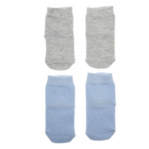 Комплект от 2 бр. бебешки чорапи, сив - син Bebetto 55038 2
