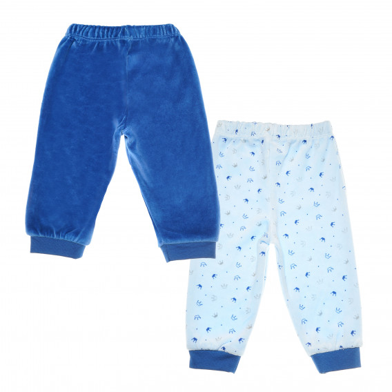Комплект от два броя плюшени панталони за бебе Bebetto 55079 2