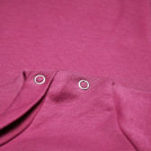 Памучна блуза с дълъг ръкав и закопчаване на едното рамо за момиче Bebetto 55089 4