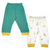 Комплект памучни панталони за бебе - унисекс Bebetto 55275 