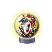 3D Светещ пъзел топка Авенджърс Avengers 56335 3