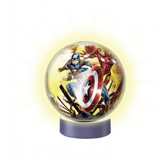 3D Светещ пъзел топка Авенджърс Avengers 56335 3