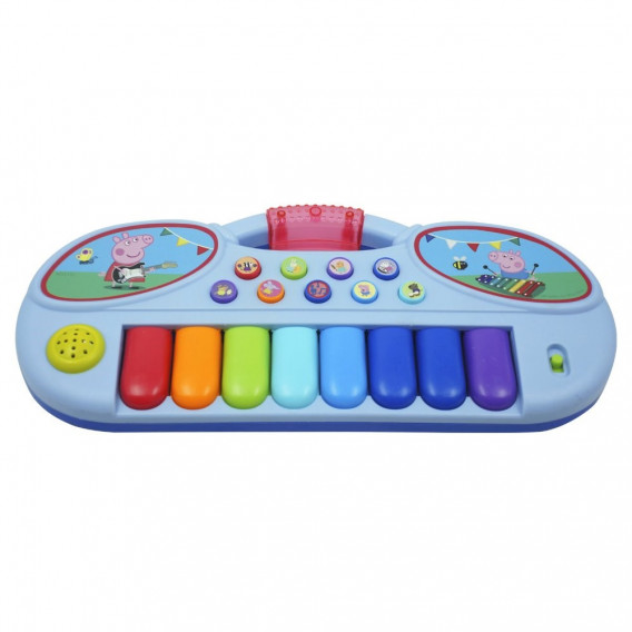 Електронно пиано с 8 цветни клавиша Peppa pig 56351 2