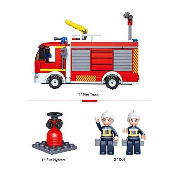 Конструктор Противопожарен камион 345 части Sluban 56361 4