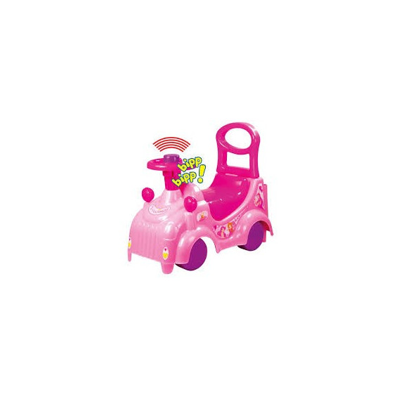 Буталка количка със седалка и кормило в розов цвят Mochtoys 56389 2