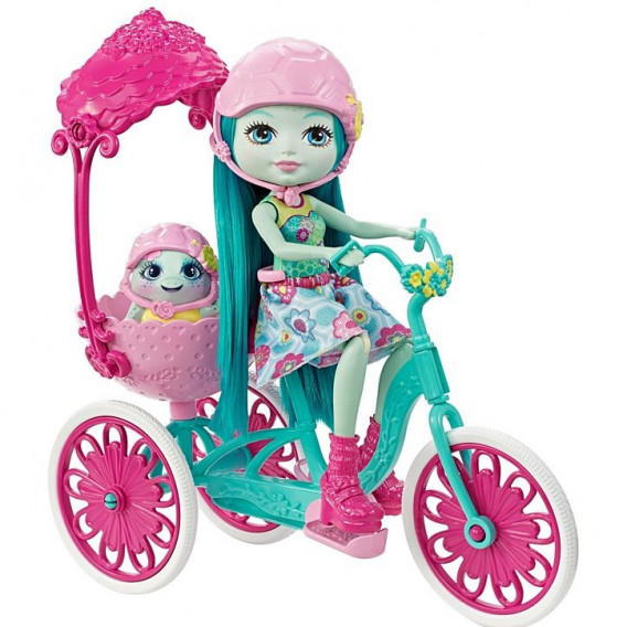 Комплект за игра- кукла с велосипед Mattel 56428 2