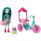 Комплект за игра- кукла с велосипед Mattel 56429 3