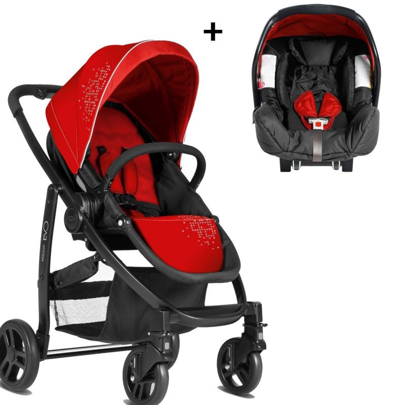 Комбинирана детска количка EVO TS Chilli Red 2 в 1  5649