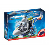Конструктор Полицейски хеликоптер с LED светлина над 5 части Playmobil 5727 
