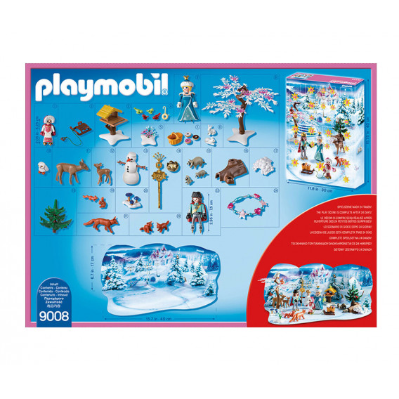 Конструктор Коледен календар кънки на лед над 10 части Playmobil 5740 2