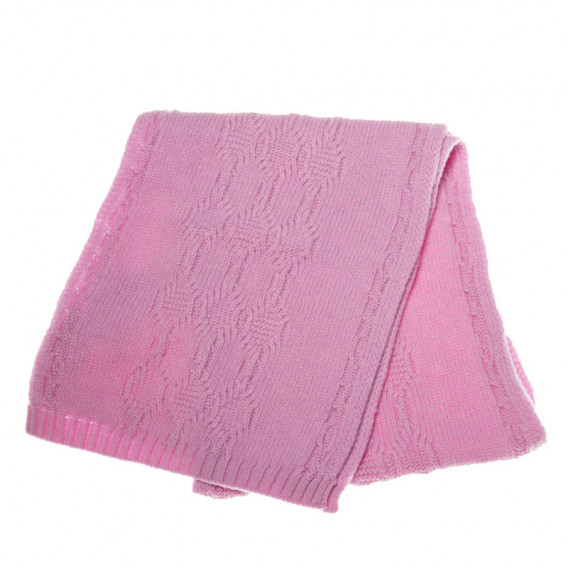 Плетен лилав шал за момиче Benetton 57841 2