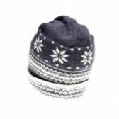 плетена шапка за момче със снежинки Benetton 57846 2