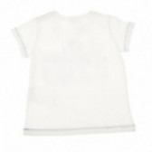 Памучна блуза с къс ръкав за бебе и цветен принт от детска анимация за момче Benetton 57908 2