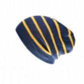 плетена шапка за момче на жълто райе Benetton 58369 2