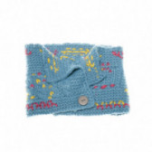 Плетен син шал за момиче Benetton 58436 