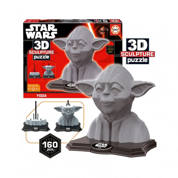 3D Детски пъзел- Yoda Star Wars 58532 2