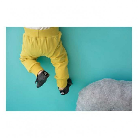 Памучни меки буйки за бебе момче с жълта памучна подплата  Pinokio 58741 2