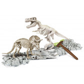 Science play скелет t-rex and triceratops светещ CLEMENTONI 58755 7