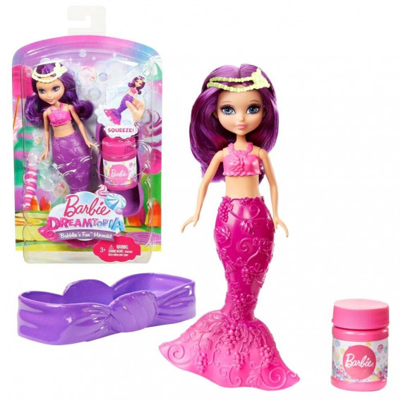 Кукла - русалка dreamtopia, с розова опашка Barbie 58808 3