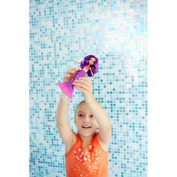 Кукла - русалка dreamtopia, с лилава опашка Barbie 58815 3