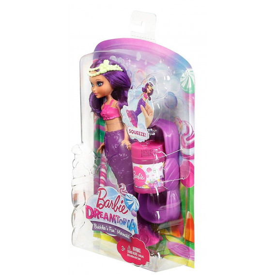 Кукла - русалка dreamtopia, с лилава опашка Barbie 58816 4