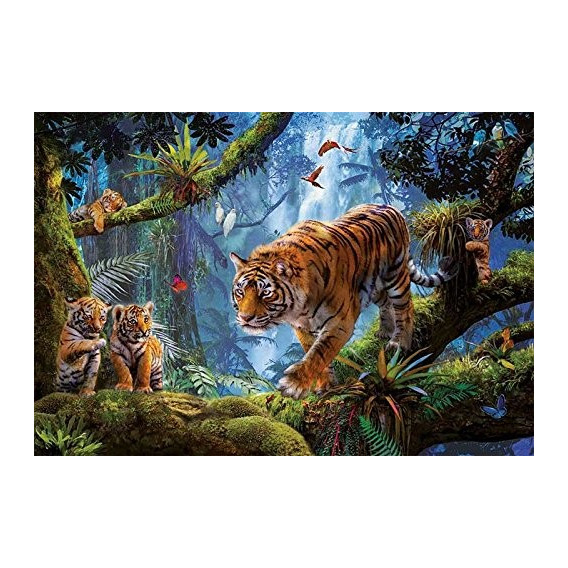 Детски пъзел Тигри в джунглата Educa 59315 2