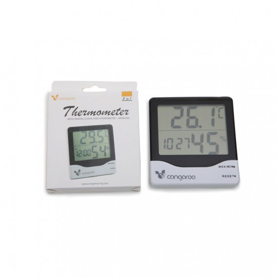 Термометър с дигитален часовник CANGAROO 59437 7