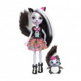 Енчантималс - кукла сейдж скънк и скунксчето кейпър Mattel 59477 2