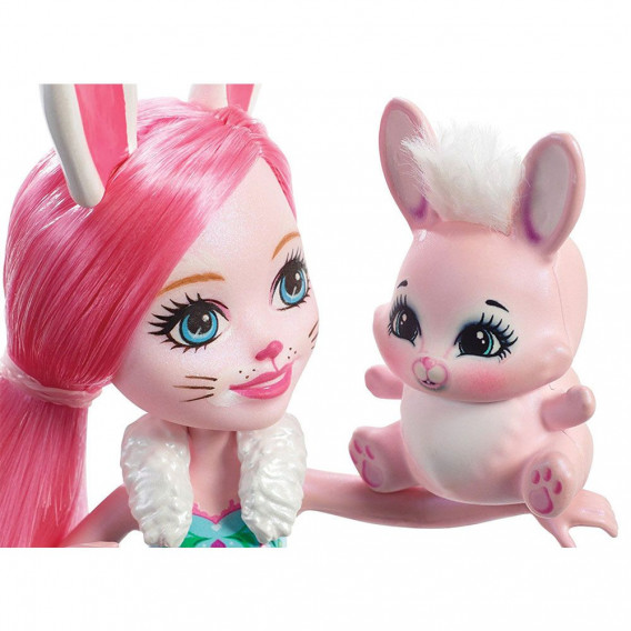 Енчантималс - кукла брий бъни и зайчето туист Mattel 59478 2