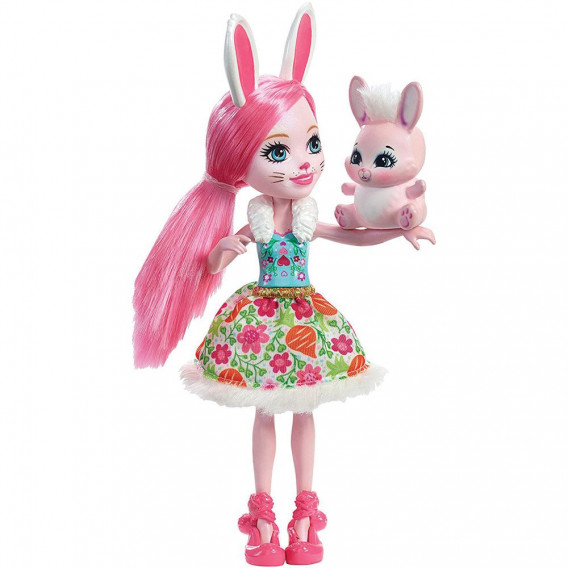 Енчантималс - кукла брий бъни и зайчето туист Mattel 59479 3