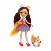 Енчантималс - кукла фелисити фокс и лисичката флик Mattel 59480 2
