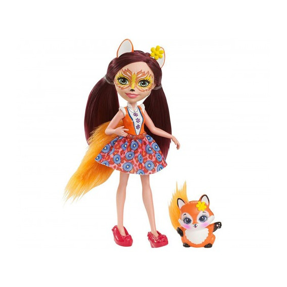 Енчантималс - кукла фелисити фокс и лисичката флик Mattel 59480 2