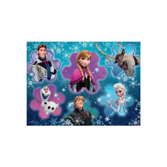Пъзел с картинка с героите от филма Замръзналото кралство Frozen 59579 2