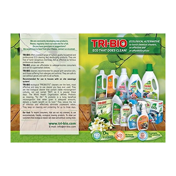 Натурални еко таблетки за съдомиялна, картонена кутия, 25 бр. Tri-Bio 60174 2