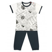 пижама от 2 части от органичен памук за момче NINI 61141 2