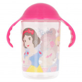 Чаша с розови дръжки и накрайник за пиене, 10+ м., с картинка little princess Stor 61388 3