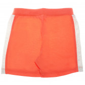 Canada House комплект от памучни блуза с къс ръкав с картинка и оранжеви къси панталони за момче Canada House 61760 2
