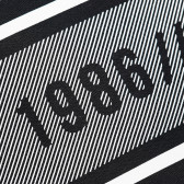 Памучна черна блуза с дълъг ръкав и надпис на гърба за момче Name it 61958 4