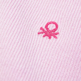 плетен шал за момиче, светлолилав Benetton 61996 2
