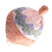 Плетена шапка за момиче с топче Benetton 62004 2