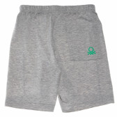Сив памучен къс панталон за момче Benetton 62063 2