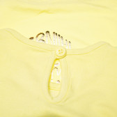 блуза с къс ръкав с детайли за бебе момиче Benetton 62113 4