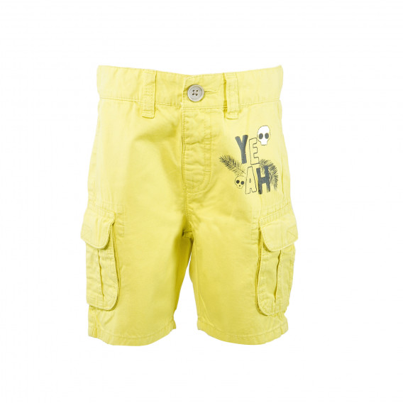 Къс панталон със странични джобове и принт за момче Benetton 62161 