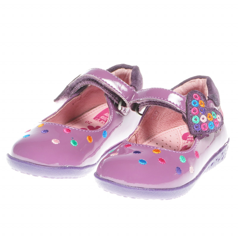 Детски обувки за момиче с декорация точки  62278