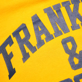 Суитшърт с лого и дълъг ръкав за момче, жълт Franklin & Marshall 62518 9