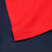 Памучна блуза с къс ръкав за момче, синя Franklin & Marshall 62539 10
