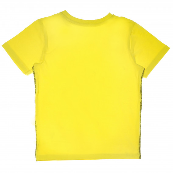 Комлект памучни блуза и къс панталон в жълто и черно Name it 62546 13