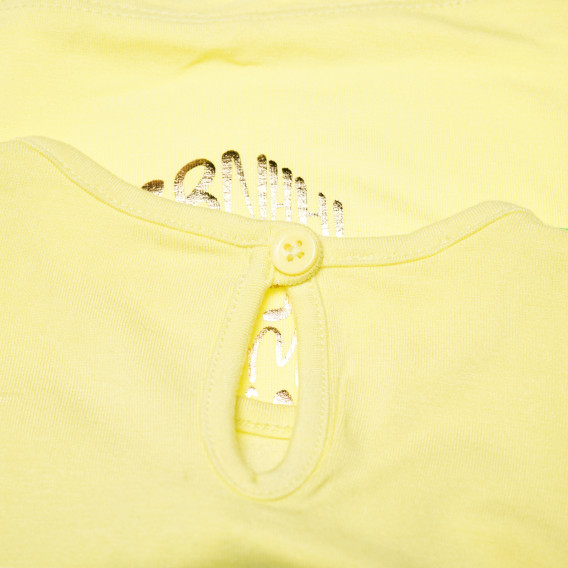 блуза с къс ръкав с детайли за бебе момиче Benetton 62740 10