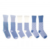 комплект дълги чорапи от 3 броя за момиче Benetton 62877 5