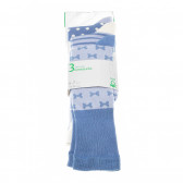 комплект дълги чорапи от 3 броя за момиче Benetton 62878 6